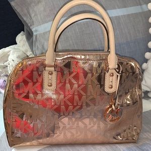 Rose gold MK bag